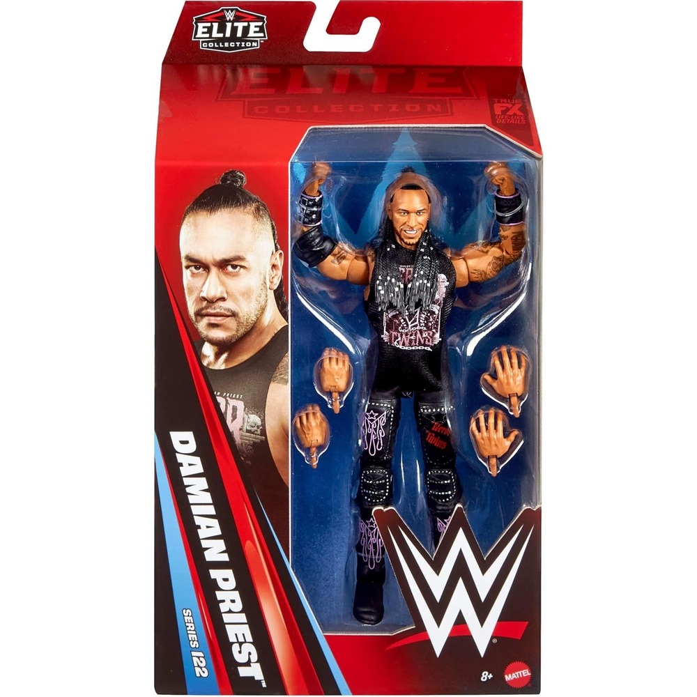 Mattel WWE Elite Damian Priest Action Figure & Accessories #122 - Dented Box